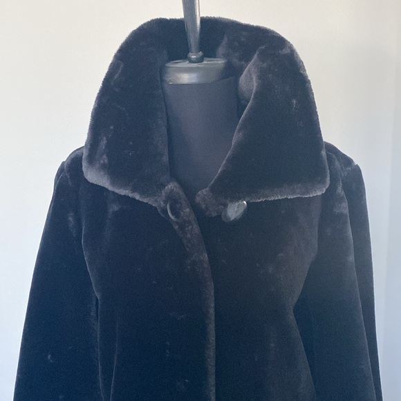 NEW Dennis Basso Faux Sheared Mink Fur Coat - Picture 5 of 15
